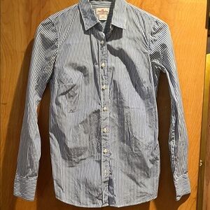 Women's Blue Striped Shirt